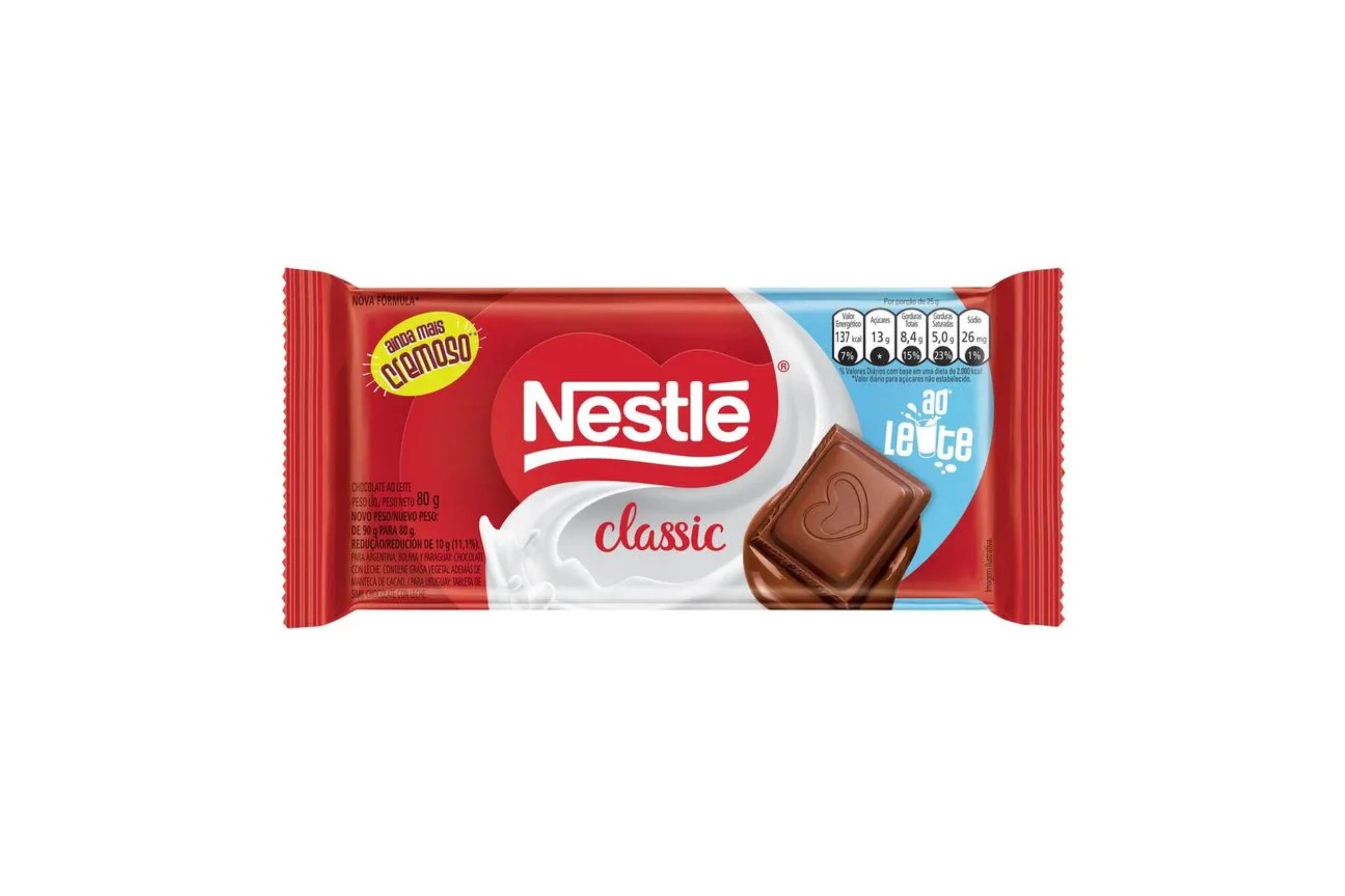 Chocolate Ao Leite Classic Tablete 80g Nestlé
