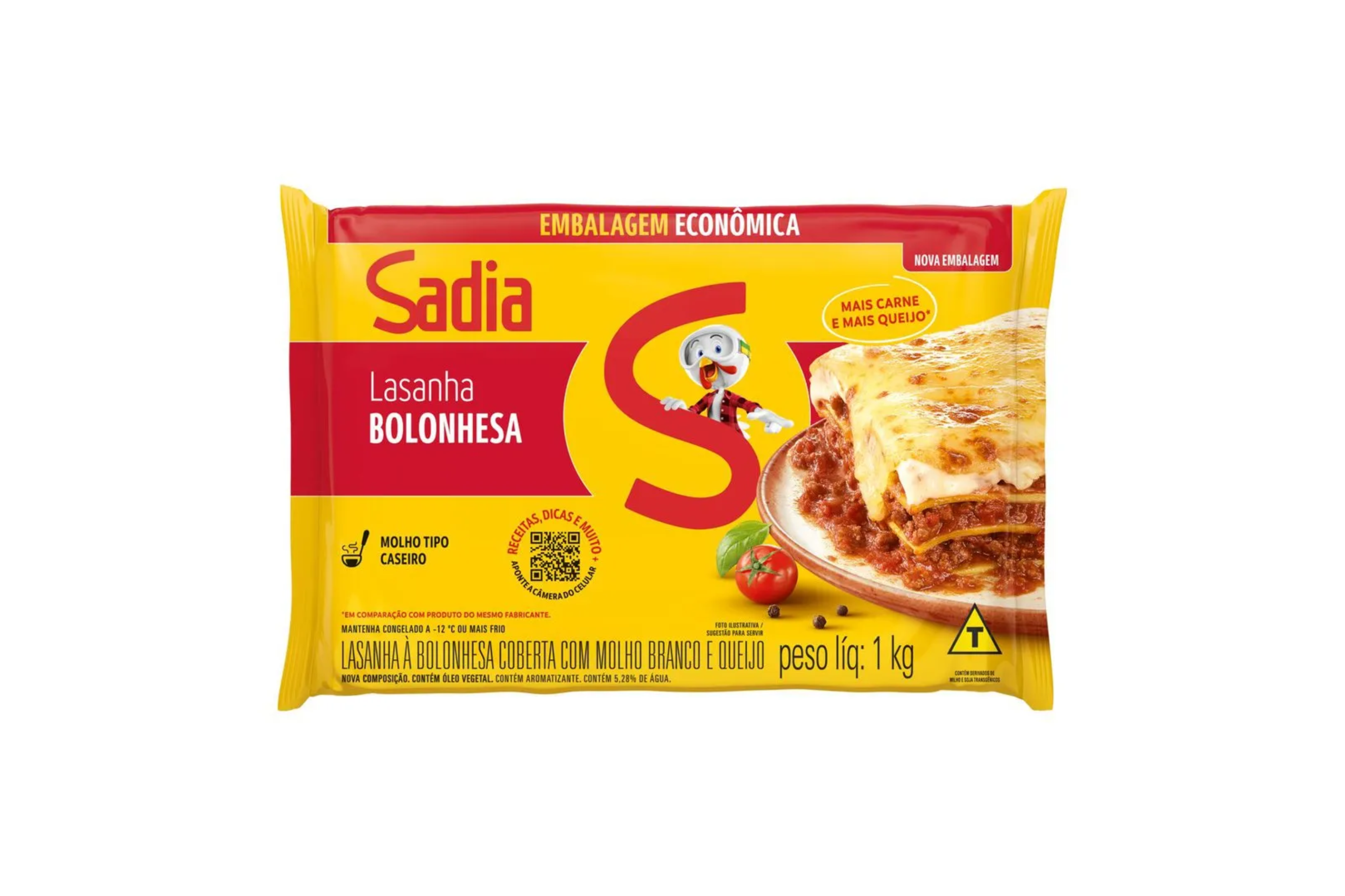 Lasanha à Bolonhesa com Molho Vermelho Sadia 600g